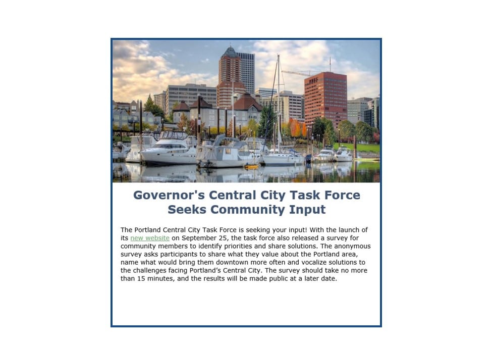 Governor’s Central City Task Force – Public Survey