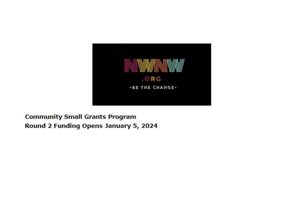 Announcement: Community Small Grants Program – Round 2 Funding Opens January 5, 2024