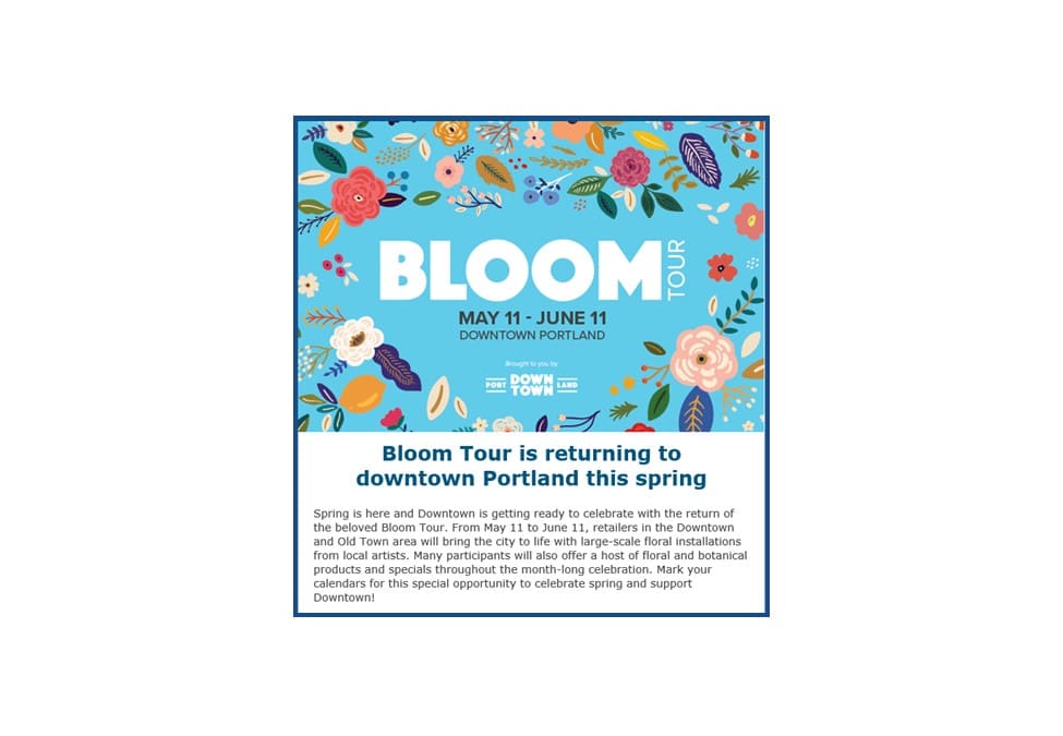 Spring ‘Bloom Tour’
