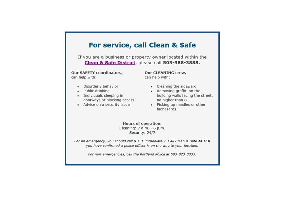Clean & Safe Services