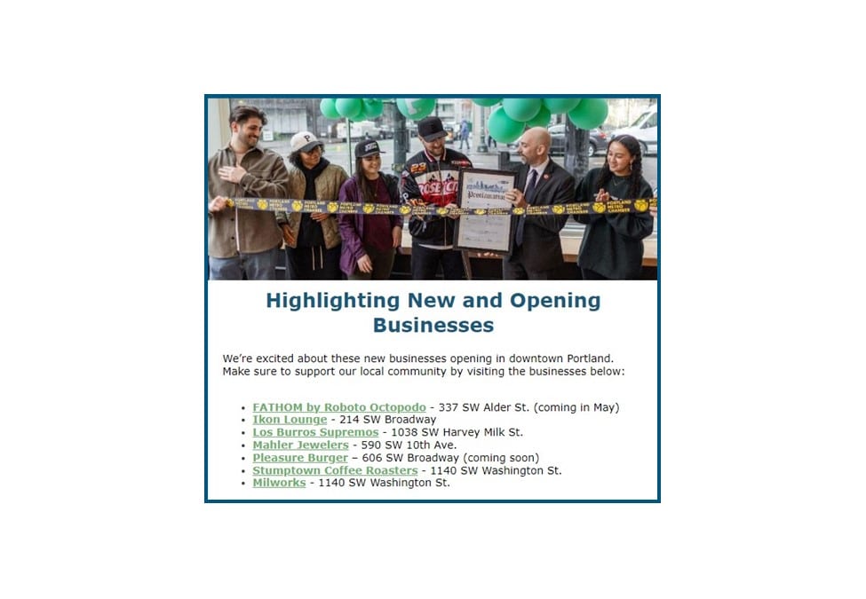 New and Opening Businesses