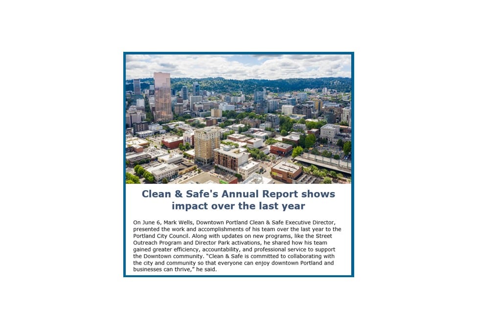 Clean & Safe’s Annual Report