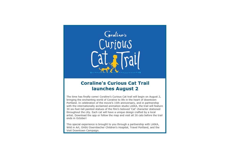 Coraline’s Curious Cat Trail