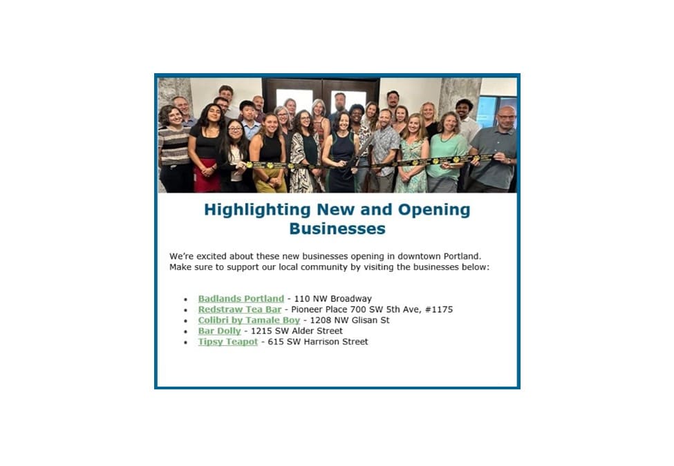 New and opening businesses