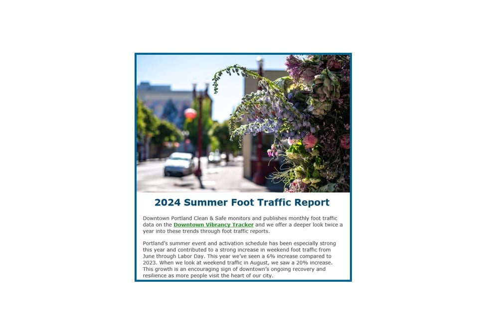 2024 Summer Foot Traffic Report